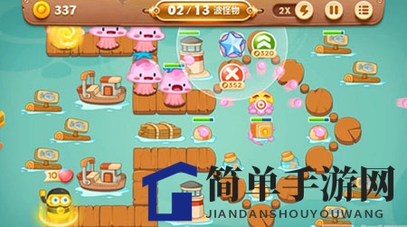 《保卫萝卜3》码头第53关通关攻略