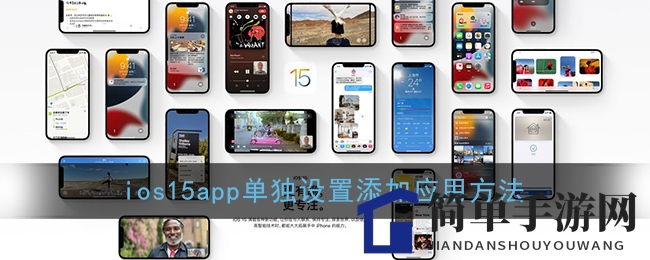 iOS 15应用单独设置添加应用方法