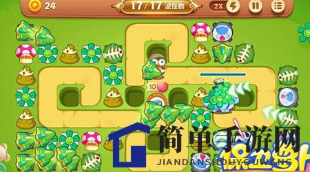 《保卫萝卜3》游乐场第60关通关攻略